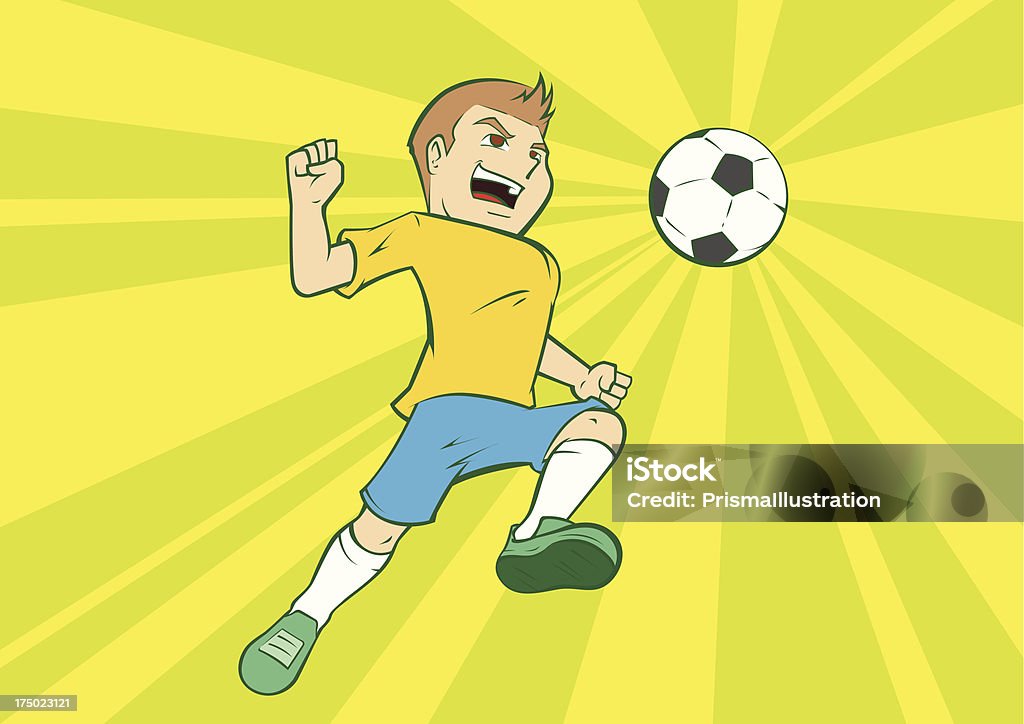 Joueur de football brésilien - clipart vectoriel de Championnat mondial de football libre de droits