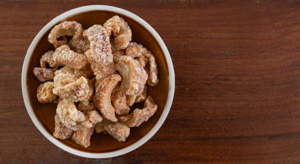A plate of crispy pork is ready to be served