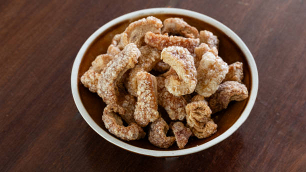 istock Crispy pork  on wooden table 1750235096