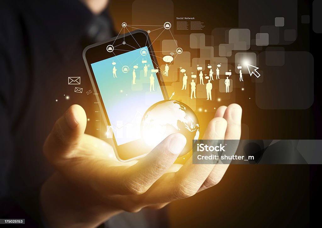 Handy-Technologie-business-Konzept - Lizenzfrei Globale Kommunikation Stock-Foto
