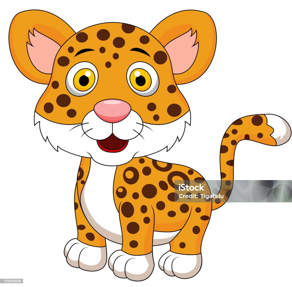 Fofo leopardo Mulher - Royalty-free Animal arte vetorial