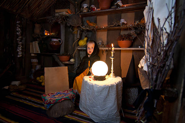istock cute dark interior of the ancient huts, 175028670
