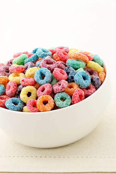 istock Delicious kids cereal loops with a fruit flavor 175030074