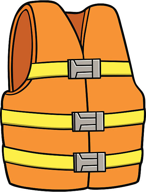 woda bezpieczeństwa - life jacket obrazy stock illustrations