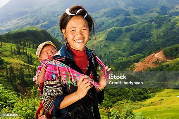 Vietnamese Minority People Woman From Black Hmong Hill Tribe Stock Photo - Download Image Now