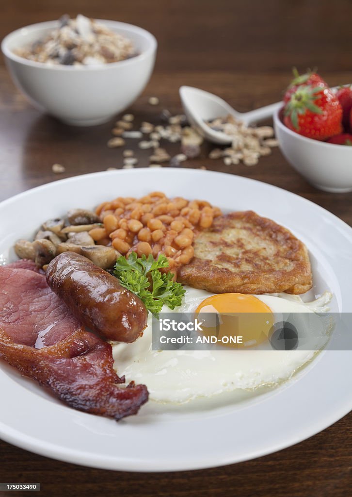 Desayuno inglés completo - Foto de stock de Al horno libre de derechos