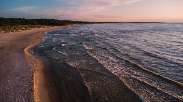istock Sea waves at sunset on the Baltic Sea 1750343591