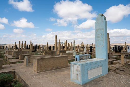 Graves at the islamic cemetery in Sofi Hemid on the outskirts of Baku, Azerbaijan
