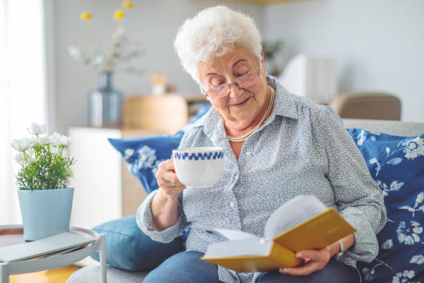 Senior woman at home