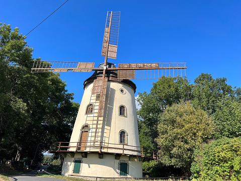 Dresden, Germany - September 25th - 2023: Gohliser Windmill