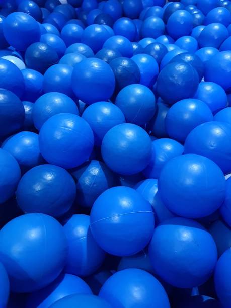 istock Background, small blue plastic balls. Full screen. Child's play. 1750433927