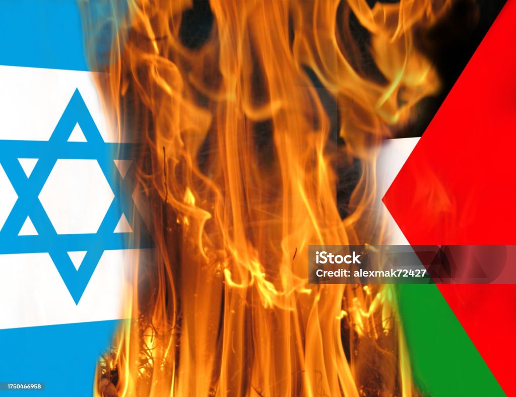 Israel Palästinenser Konflikt Einfach Erklärt Israelischpalästinensischer Konflikt Flagge Von Palästina Und Israel