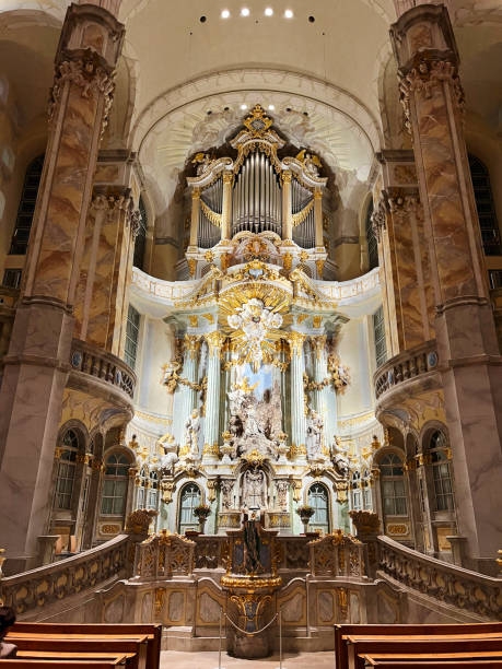 istock Frauenkirche Dresden, inside pews and altar 1750474226