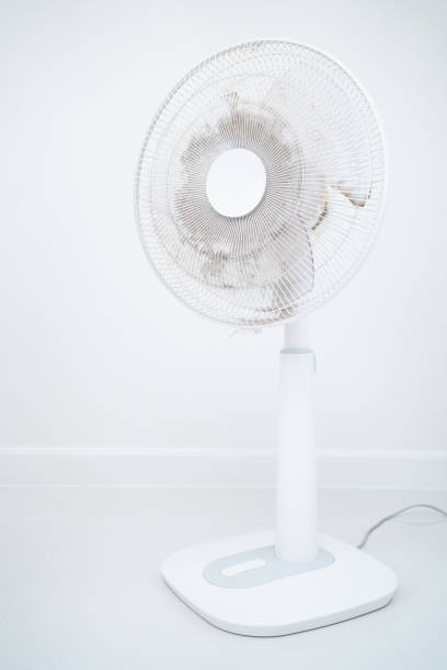 istock Dirty electric fan fully with a dust. 1750495442