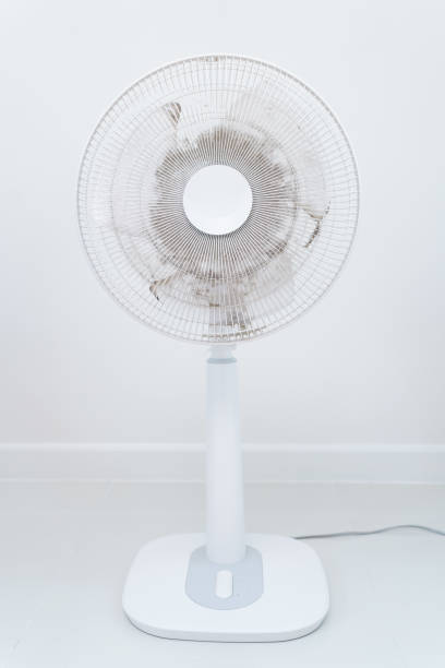 istock Dirty electric fan fully with a dust. 1750495444