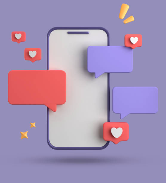istock 3d rendering of speech bubble, 3D pastel chat icon set. Set of 3d speak bubble. 1750516416