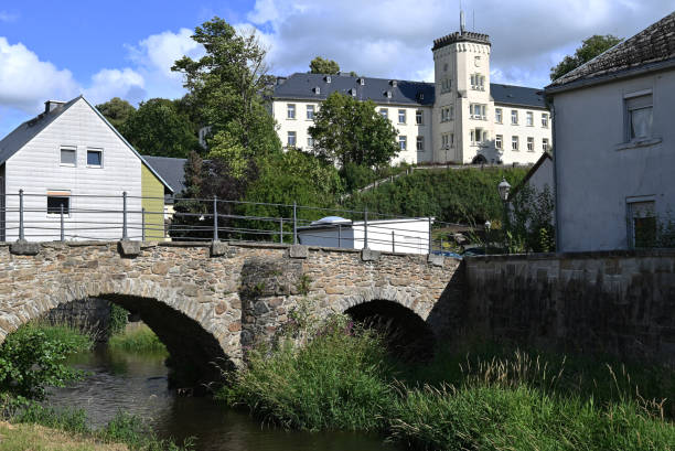 istock Beautiful old stone bridge in Oberkotzau Germany. 1750536583