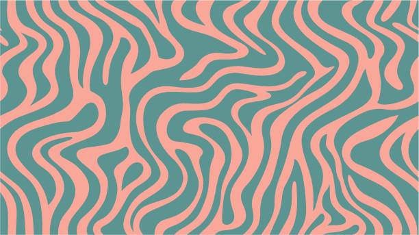 Ethnic african natural wild background texture. Vector liquid background with rings. Abstract colorful background. Vector pattern in retro psychedelic style. Abstract graphics texture with lightsalmon and cadetblue, seamless tessellating patterns. Ethnic african natural wild background texture. Vector liquid background with rings. Abstract colorful background. Vector pattern in retro psychedelic style. tribal leggings stock illustrations