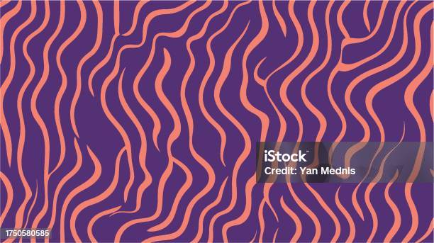 Psychedelic Wave Pattern Minimalistic Colorful Cover Minimal Trendy ...