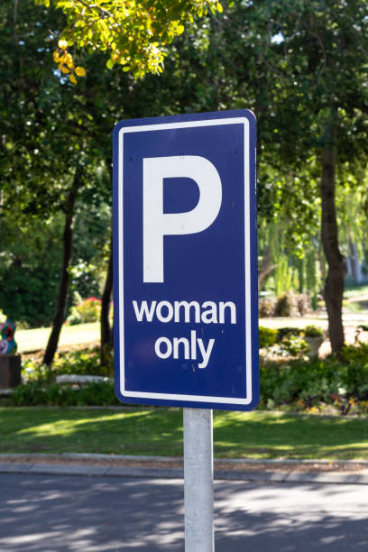 istock Women only car parking sign 1750609062
