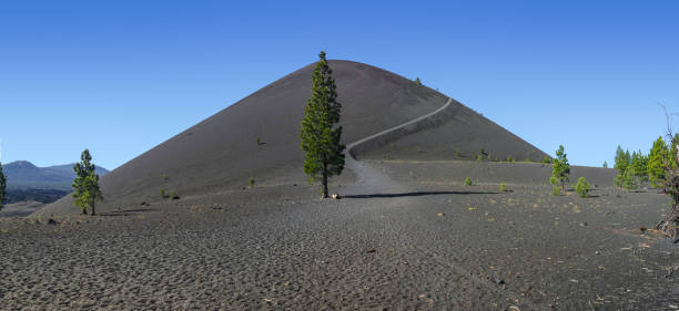 istock Panoramic view of cinder cone volcanic mountain in Lassen National Park 1750612230