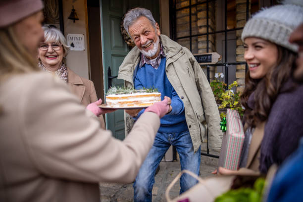 istock Christmas surprise for senior parents 1750674014