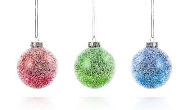 istock Hanging Christmas Ornaments Isolated on White Background 1750703989