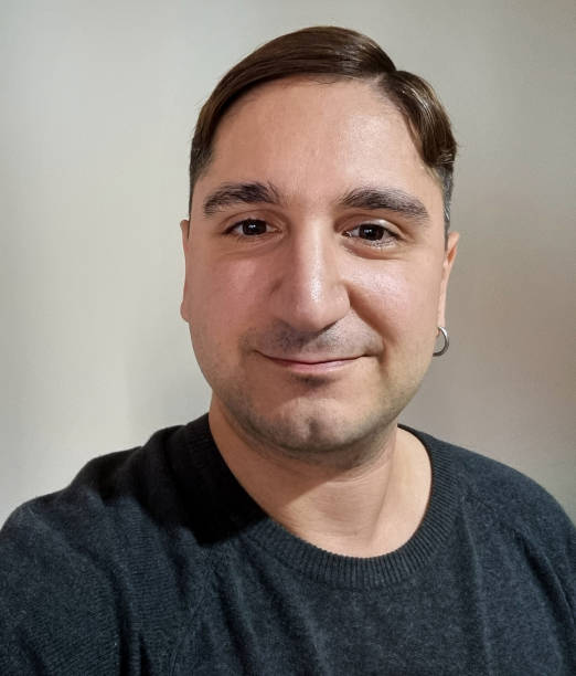 istock Young man on a taking selfie at home 1750704552
