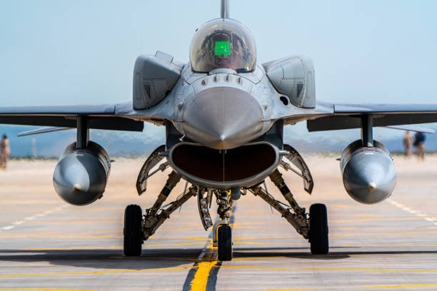 istock Fighter jet in a taxiing position 1750766821