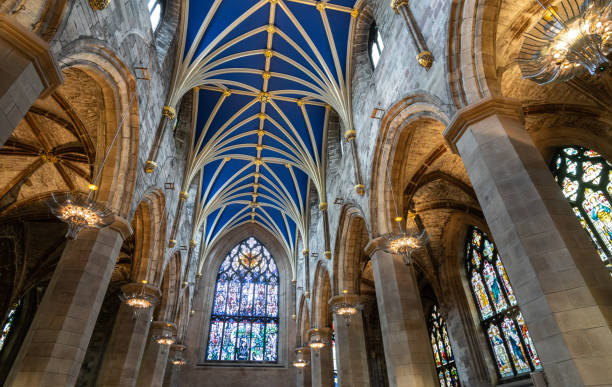 istock view of ceiling and windows at St. Giles Cathedral, Edinburgh, Scotland 1750839113