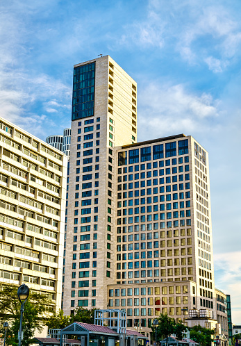 Typical architecture of Berlin in Germany. Summer scene