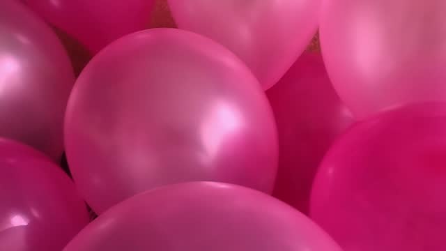 Video with big pink balls in full HD.