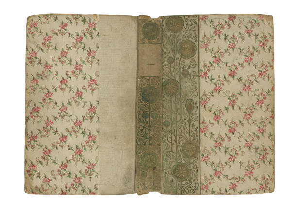 istock Victorian Antique Floral Pattern Hardcover Book 1750940238