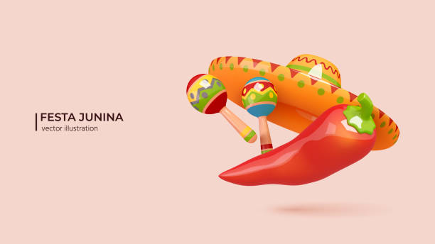 istock 3d Illustration of Festa Junina Festival. 1750963657