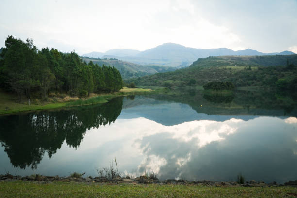 istock The Drakensberg Mountain Reflection in the Lake 1751013218