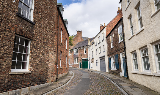 looking down The Bailey (North Bailey St.), Durham, UK