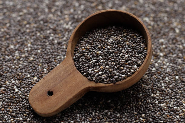 istock Chia seeds in wooden spoon 1751031555