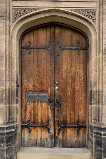 istock door and mail slot for the Durham University Library, Durham, UK 1751043101
