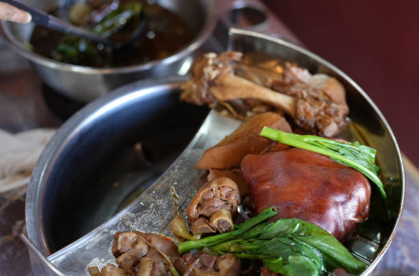 istock Thai food, pork leg rice 1751074398