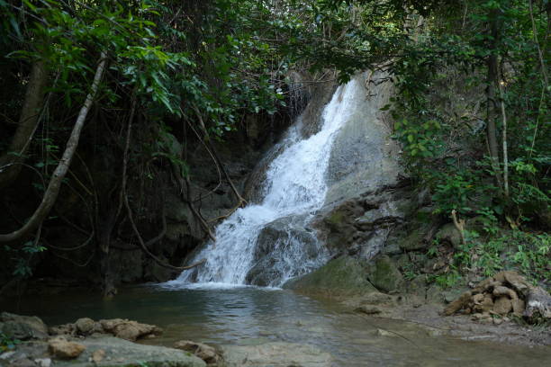 istock Phalan Thong Waterfall, Phu Pha Man National Park Na Nong Thum Subdistrict, Chum Phae District, Khon Kaen Province, Thailand 1751082753