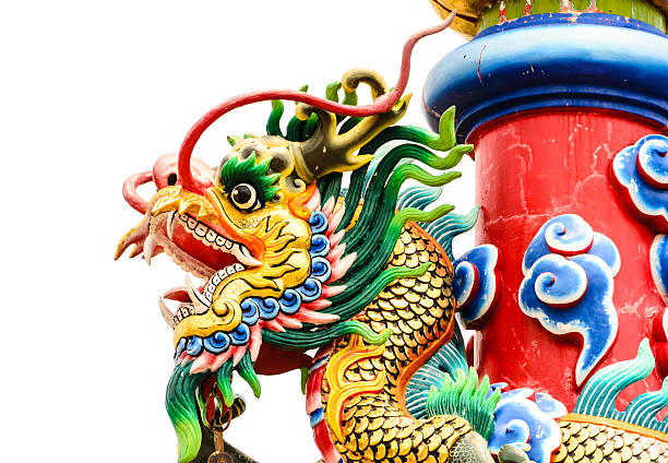 statue de dragon - thailand animal asia bayonet photos et images de collection