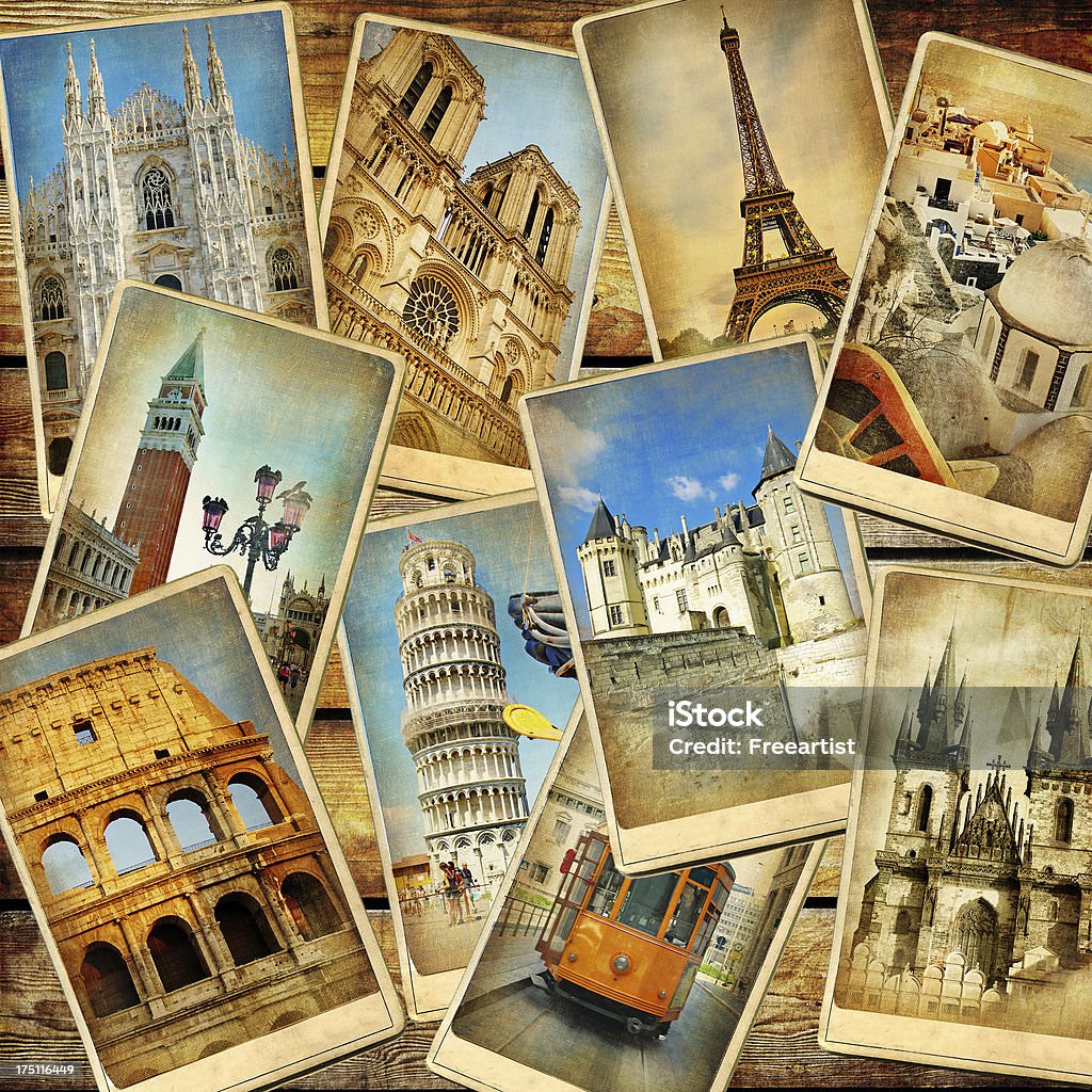 Travel In Europe Background Stock Photo - Download Image Now - Postcard, Travel, Retro Style - iStock Travel In Europe Background Stock Photo - Download Image Now - Postcard, Travel, Retro Style - iStock