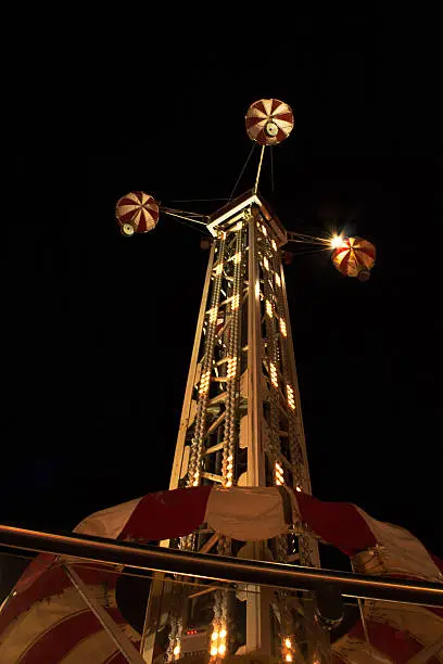 carousel of the amusement park.