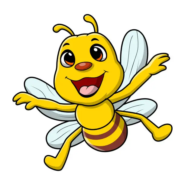 免费abeja de dibujos animados矢量图和图形 | FreeImages