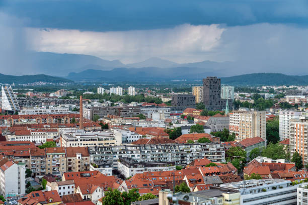 Ljubljana is Slovenia's charming capital, showcasing a blend of its historic architecture and modern urban life.