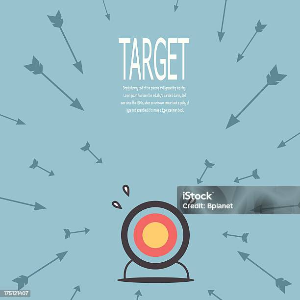 Целевой И Стрелка — стоковая векторная графика и другие изображения на тему Мишень - Мишень, Неудача, Archery