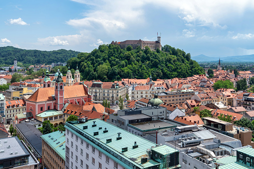 Ljubljana is Slovenia's charming capital, showcasing a blend of its historic architecture and modern urban life.