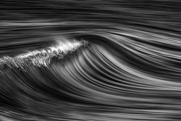 istock Monochrome motion blur of abstract wave forming 1751234221
