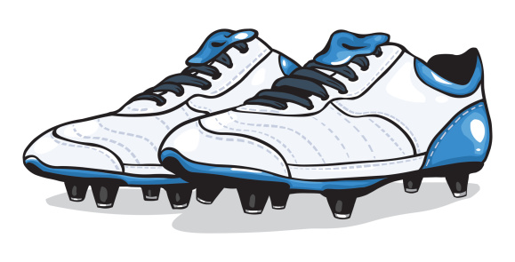 vector white football boots