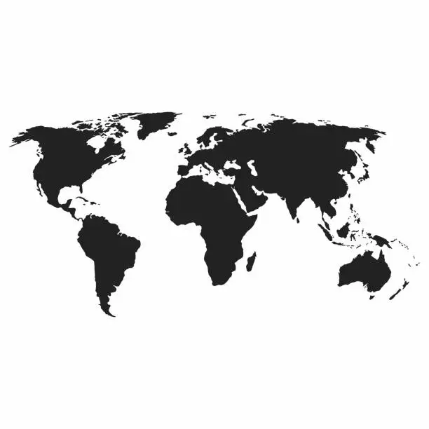 Vector illustration of World map vector